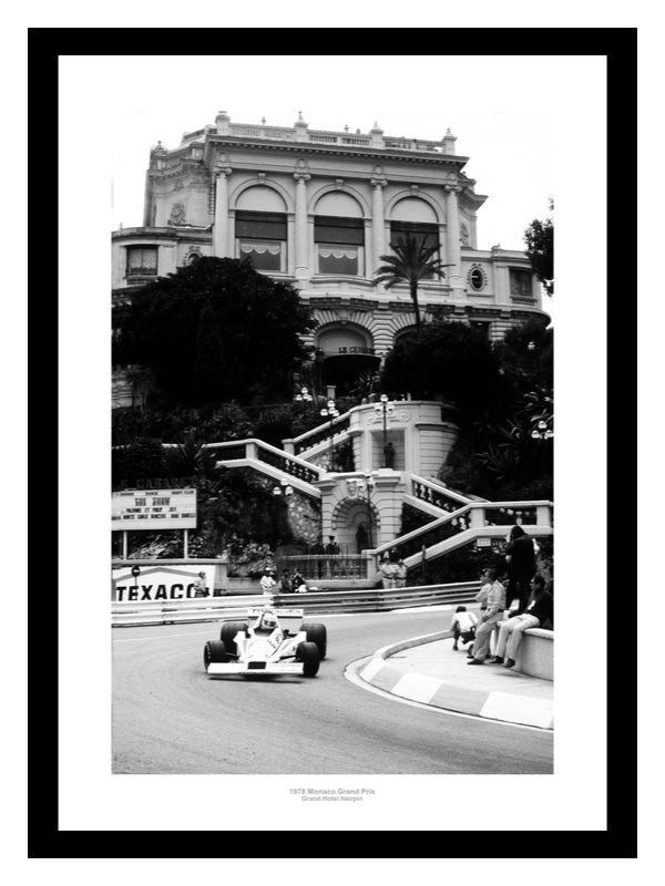 1978 Monaco Grand Prix Grand Hotel Hairpin Formula One Photo Memorabilia