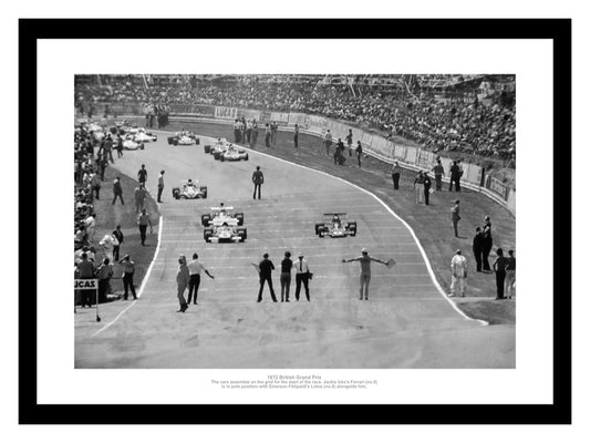 1972 British Grand Prix Formula One Photo Memorabilia