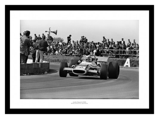 Jackie Stewart 1969 British Grand Prix Formula One Photo Memorabilia