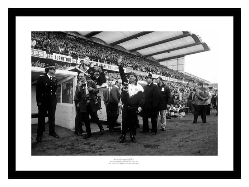Newcastle United Kevin Keegan First Match as Manager 1992 Photo