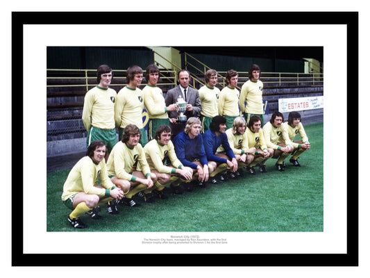 Norwich City 1972 Promotion Winning Squad Photo Memorabilia