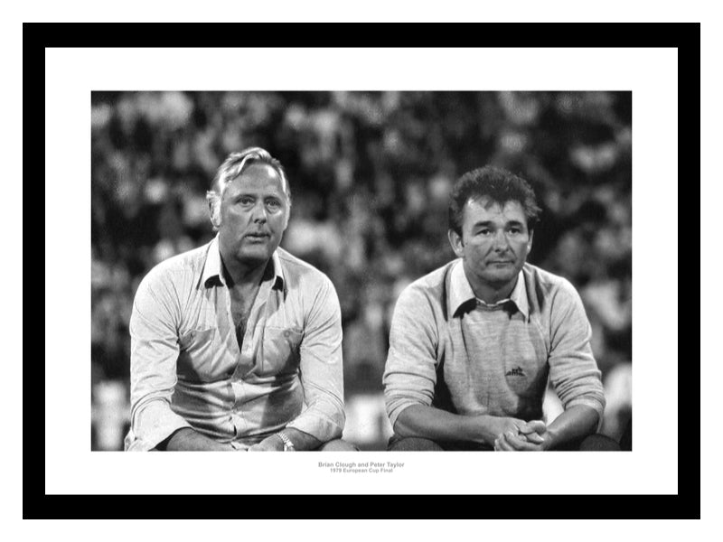 Brian Clough & Peter Taylor Nottingham Forest 1979 European Cup Final Photo