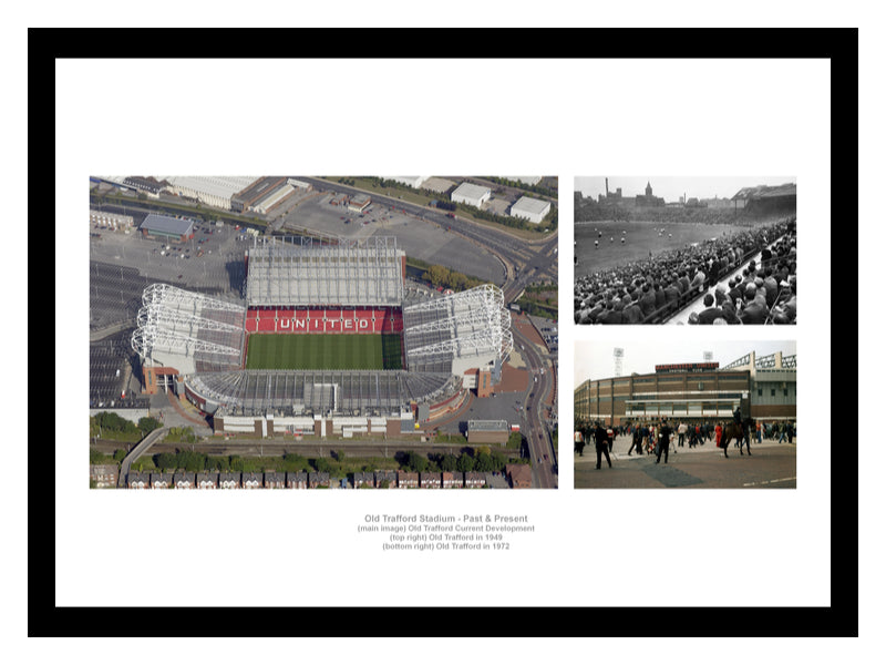 Manchester United Old Trafford Past and Present Photo Memorabilia