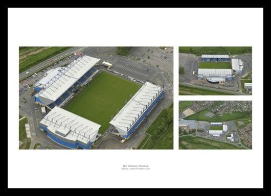 Oxford United Stadium Aerial Photo Memorabilia