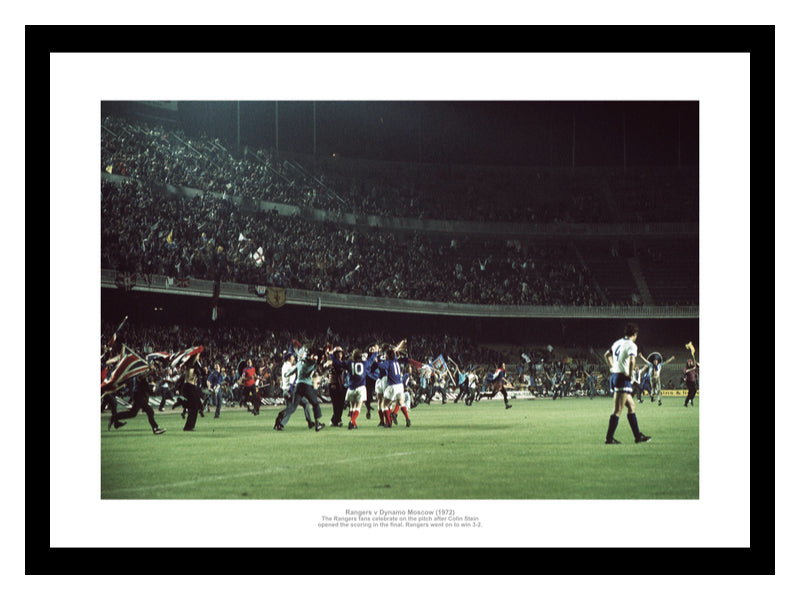 Rangers 1972 European Cup Winners Cup First Goal Photo Memorabilia
