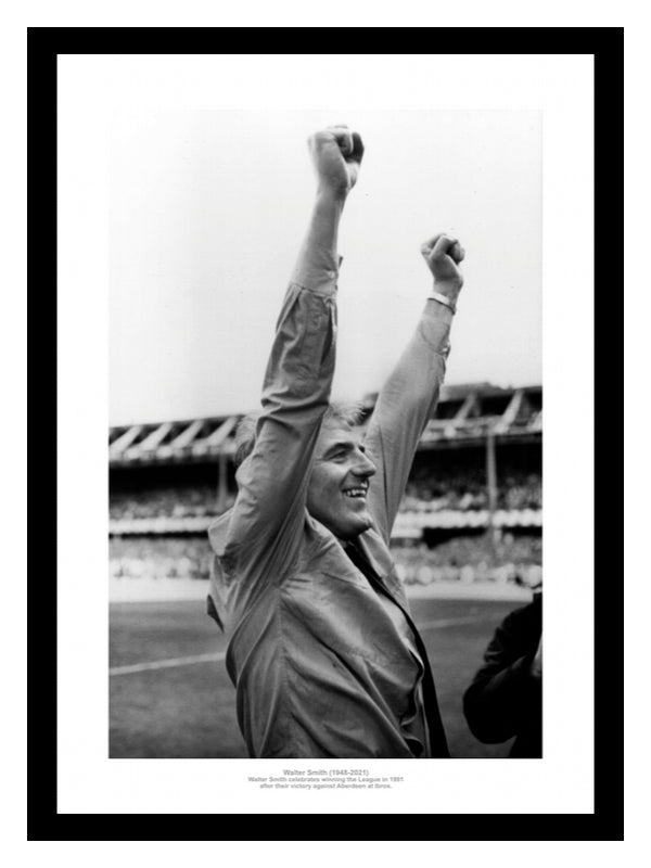 Walter Smith Rangers FC 1991 League Champions Photo Memorabilia