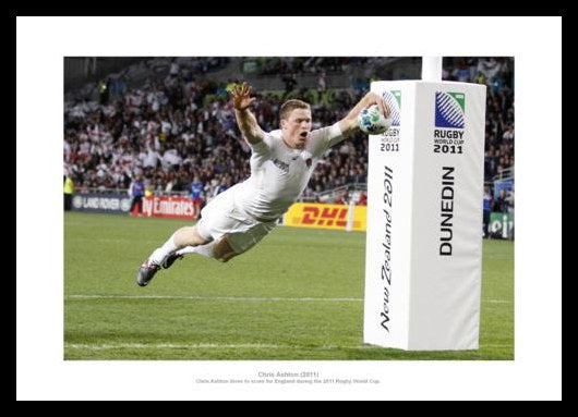 Chris Ashton 2011 England Rugby World Cup Photo Memorabilia