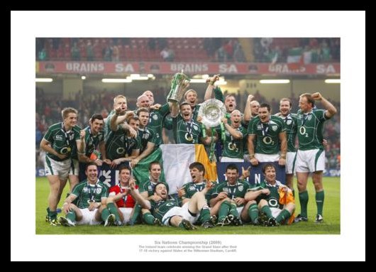Ireland Rugby Team 2009 Grand Slam Celebrations Photo Memorabilia