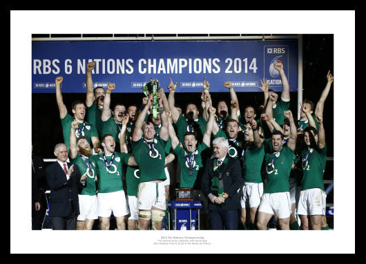 Ireland Rugby 2014 Six Nations Team Photo Memorabilia