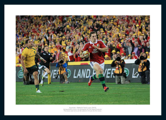 George North British & Irish Lions Australia 2013 Tour Photo Memorabilia