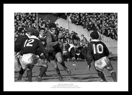 Mervyn Davies 1970 Five Nations Wales Rugby Photo Memorabilia