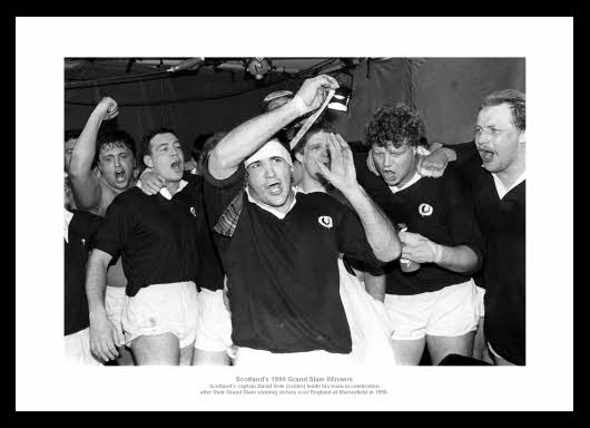 Scotland 1990 Five Nations Grand Slam Photo Memorabilia