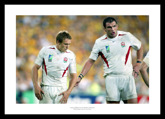 Jonny Wilkinson & Martin Johnson England 2003 World Cup Photo Memorabilia