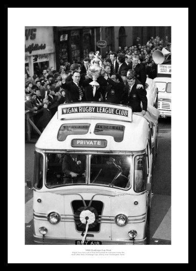 Wigan 1958 Rugby League Challenge Cup Final Photo Memorabilia