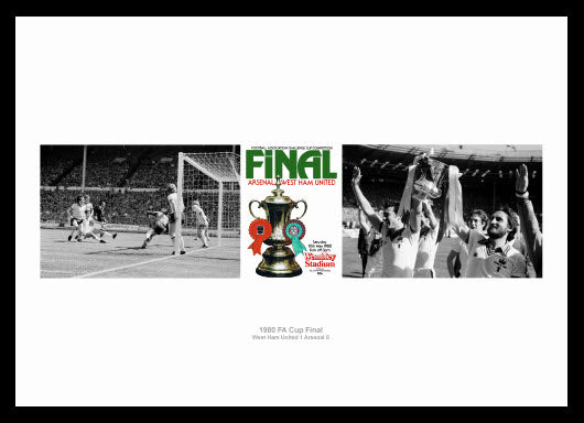 West Ham United 1980 FA Cup Final Photo Memorabilia