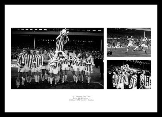 Stoke City 1972 League Cup Final Photo Memorabilia  Memorabilia