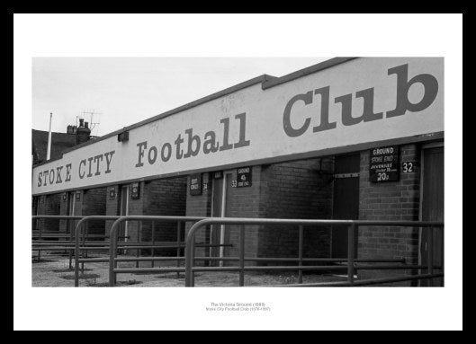 Stoke City Victoria Ground 1980 Historic Stadium Photo Memorabilia