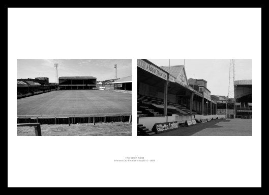 Swansea City Vetch Field Stadium Historical Photo Memorabilia