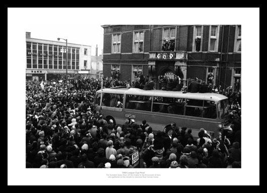 Swindon Town 1969 League Cup Final Celebrations Photo Memorabilia