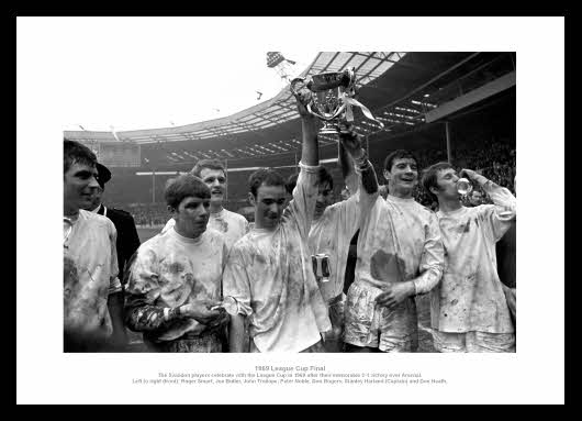 Swindon Town 1969 League Cup Final Team Photo Memorabilia