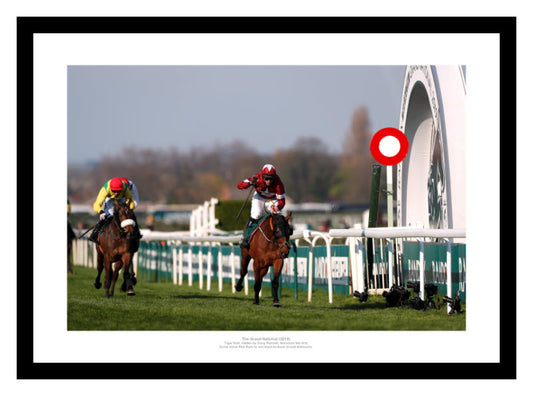 Tiger Roll Passes Winning Post 2019 Grand National Horse Racing Photo