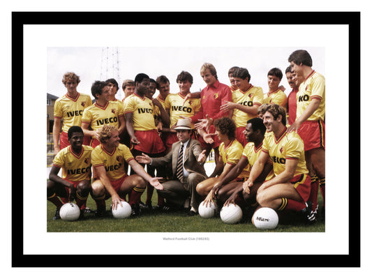 Watford FC 1982/83 Squad and Elton John Photo Memorabilia