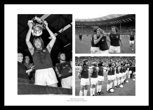 West Ham United 1975 FA Cup Final Photo Memorabilia