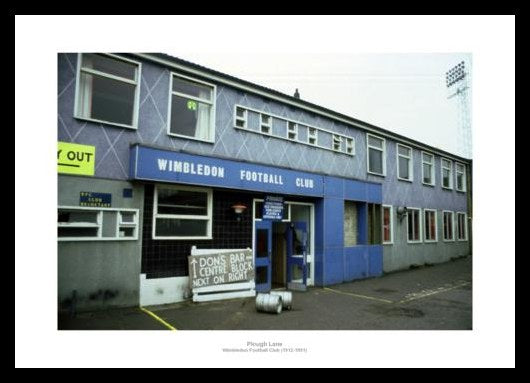 Wimbledon FC Plough Lane Historic Stadium Photo Memorabilia
