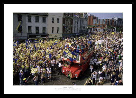 Wimbledon FC 1988 FA Cup Final Open Top Bus Photo Memorabilia
