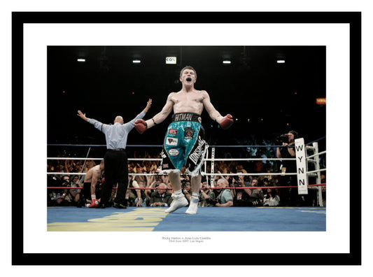 Ricky Hatton v Luis Castillo 2007 World Title Photo Memorabilia