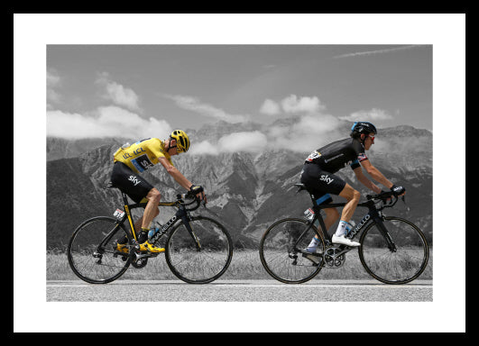 Chris Froome & Geraint Thomas 2015 Tour de France Spot Colour Photo