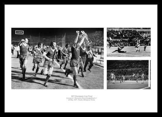 Liverpool 1977 European Cup Final Photo Memorabilia