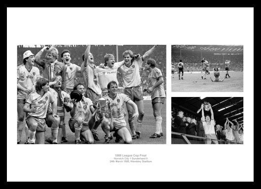 Norwich City 1985 League Cup Final Photo Memorabilia