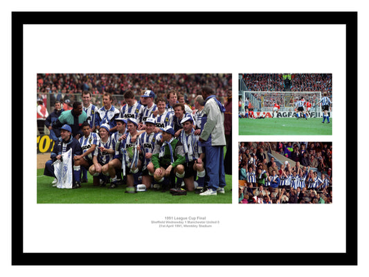 Sheffield Wednesday 1991 League Cup Final Photo Memorabilia