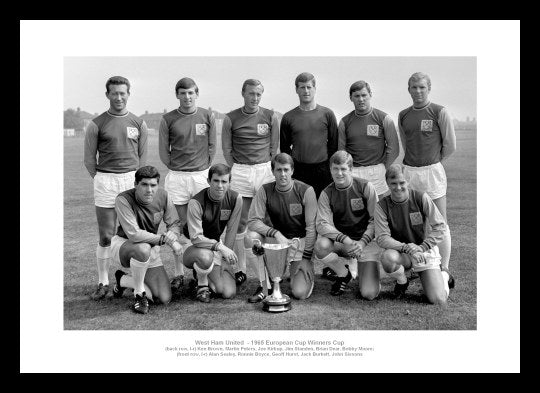 West Ham 1965 European Cup Winners Cup Team Photo Memorabilia