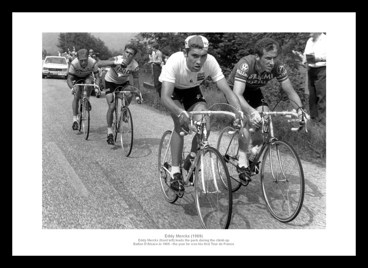 Eddy Merckx 1969 First Tour de France Victory Photo Memorabilia