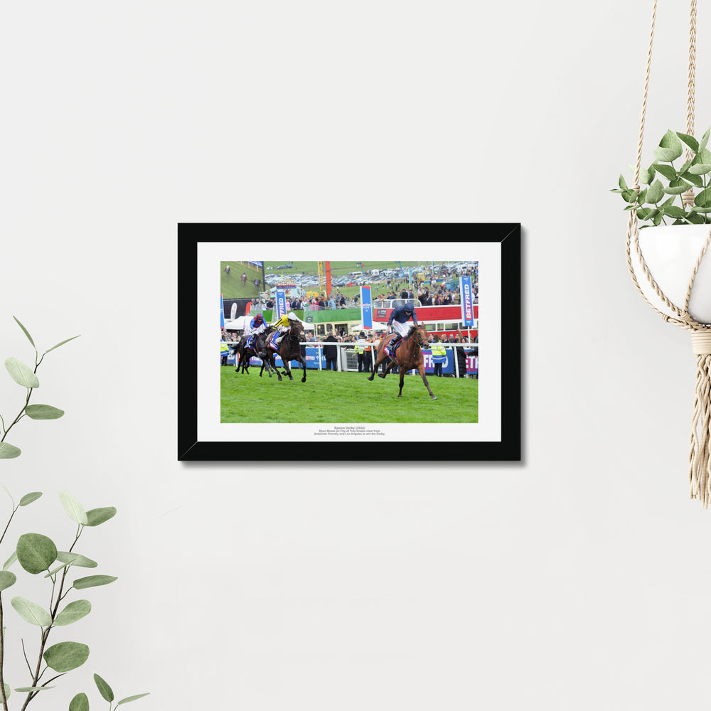 City of Troy 2024 Epsom Derby Winner Horse Racing Photo Memorabilia