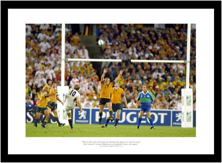Jonny Wilkinson Drop Goal 2003 World Cup Final Rugby Photo Memorabilia