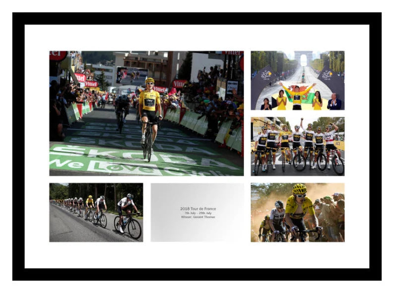 Geraint Thomas & Team Sky 2018 Tour de France Cycling Photo Memorabilia