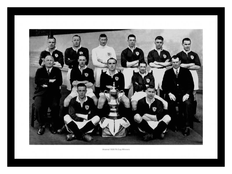 Arsenal FC 1930 First FA Cup Winners Team Photo Memorabilia