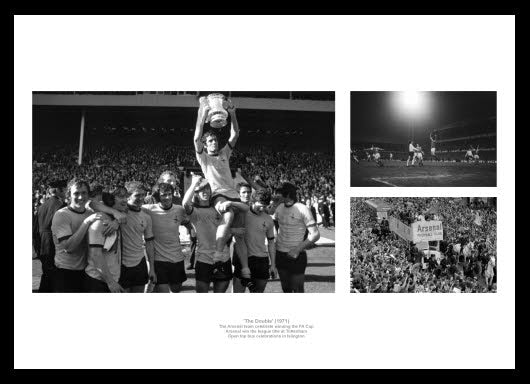 Arsenal 1971 League & FA Cup Double Photo Memorabilia
