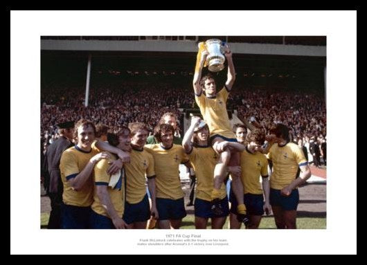Arsenal 1971 FA Cup Final Team Celebrations Photo Memorabilia