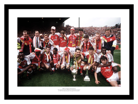 Arsenal 1991 League Champions Team Photo Memorabilia