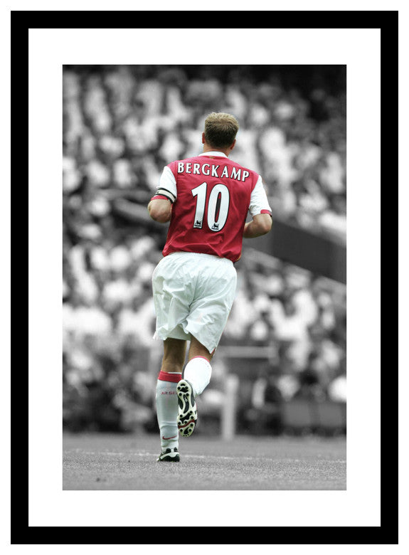 Dennis Bergkamp Arsenal Legend Spot Colour Photo Memorabilia