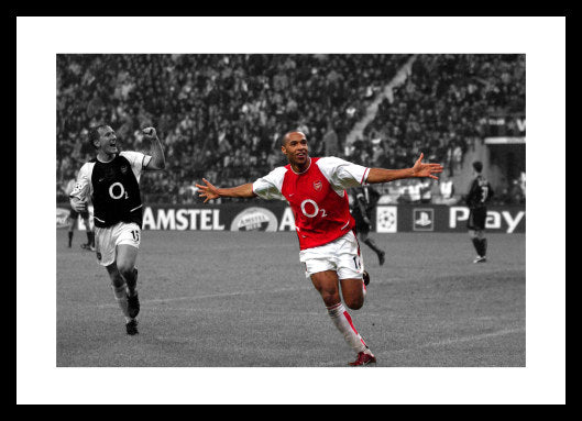 Thierry Henry Arsenal v Inter Milan 2003 Spot Colour Photo Memorabilia