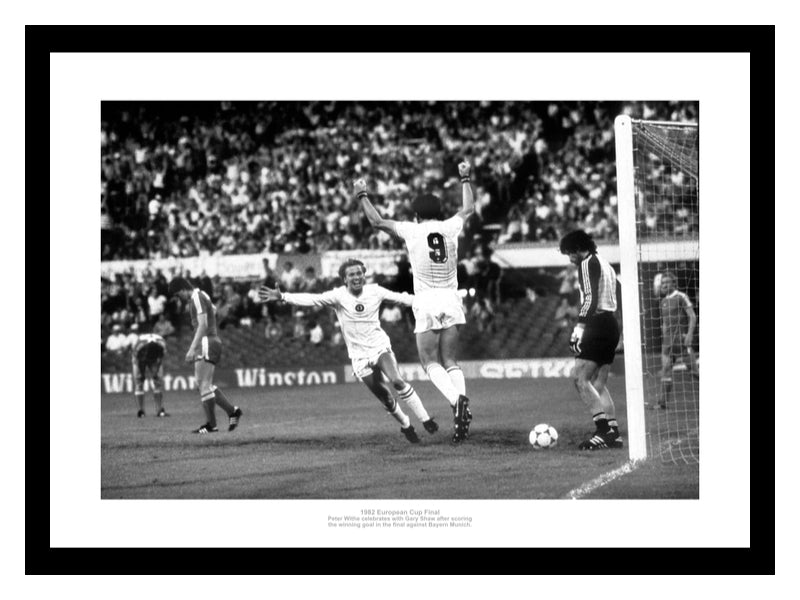 Aston Villa 1982 European Cup Final Peter Withe Goal Photo Memorabilia
