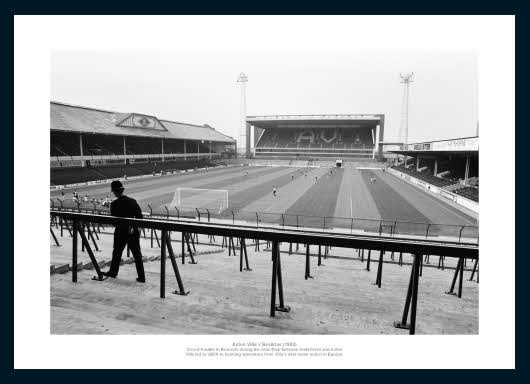 Aston Villa 1982/83 European Cup Empty Stadium Photo Memorabilia