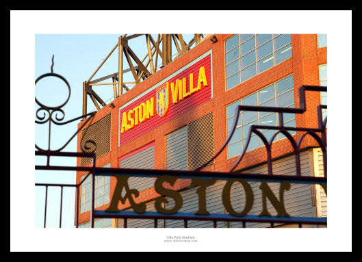 Outside Villa Park - Aston Villa Stadium Photo Memorabilia