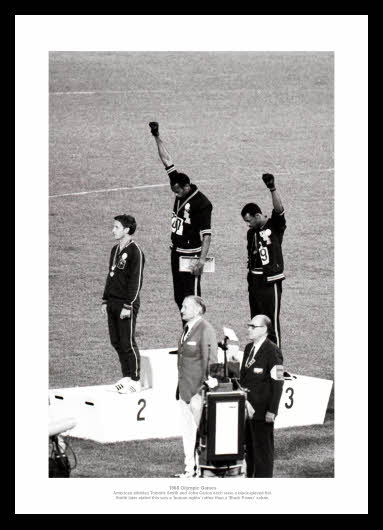 Black Power Salute 1968 Olympic Games Photo Memorabilia