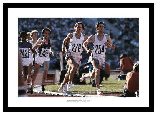 Seb Coe and Steve Ovett 1980 Olympic Games Athletics Photo